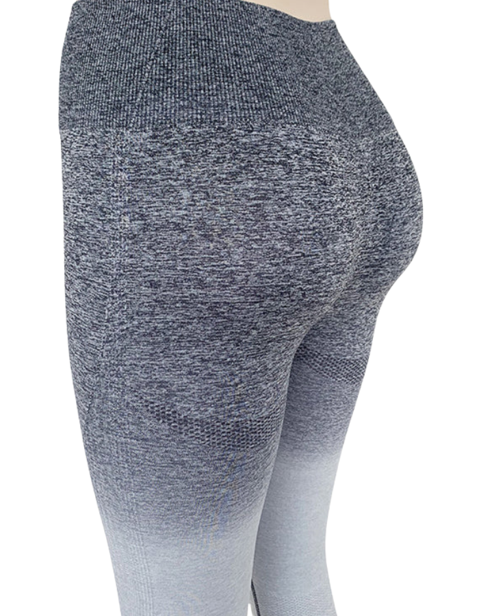 SHOPIQAT New Elastic High Waist Seamless Gradient Sports Slimming Tight Yoga Leggings - Premium from shopiqat - Just $6.900! Shop now at shopiqat